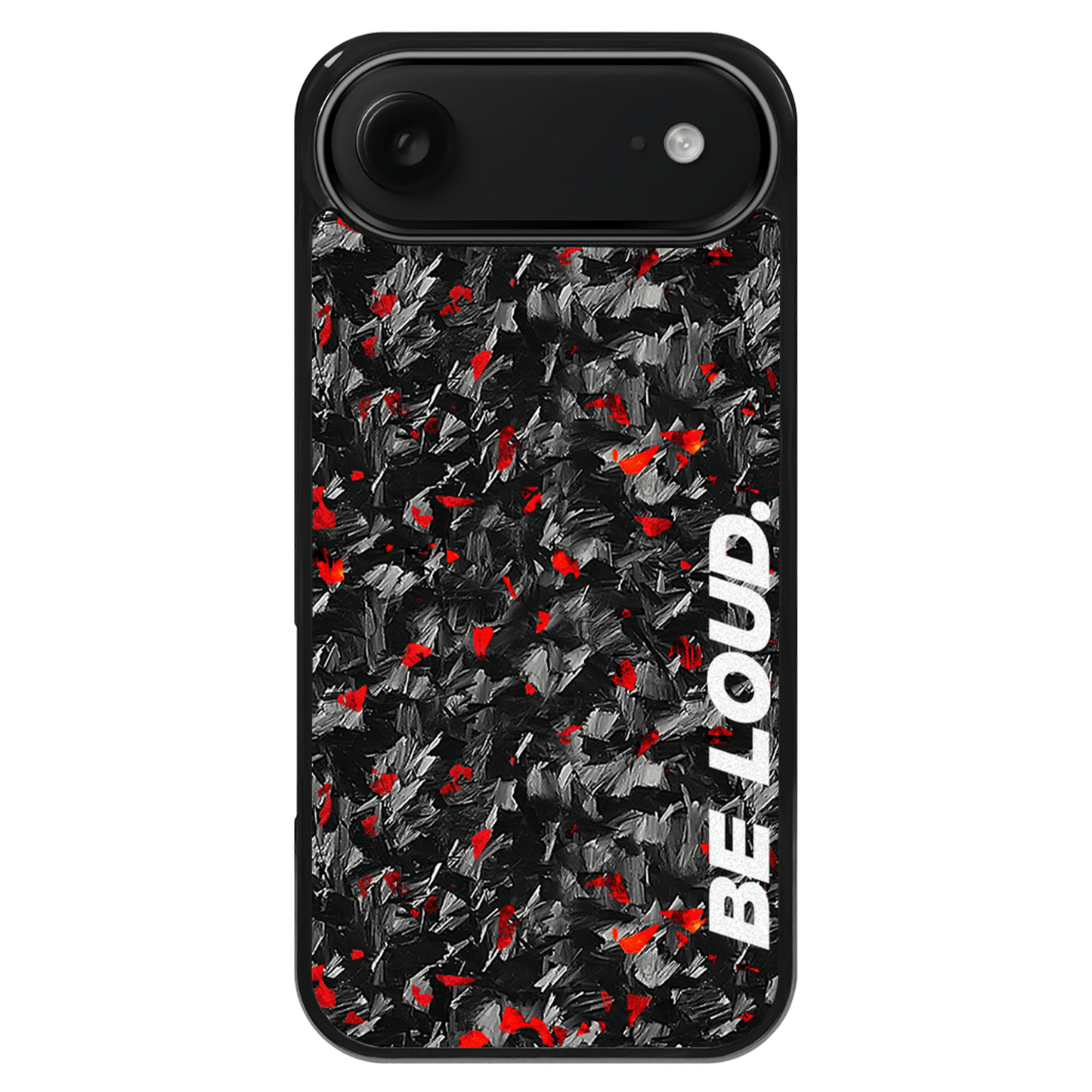 iPhone | Red Flake Real Forged Carbon Fiber Case | BE LOUD. x SCF - The Vibe Haven
