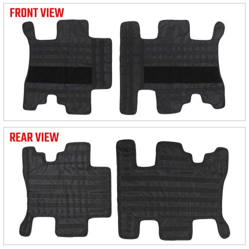 Overhead MOLLE Panel Storage System for Ford Bronco (2021 - 2024, 2/4 - Door) | Roof Liner Organizer with 5 Detachable Tactical Pouches - The Vibe Haven