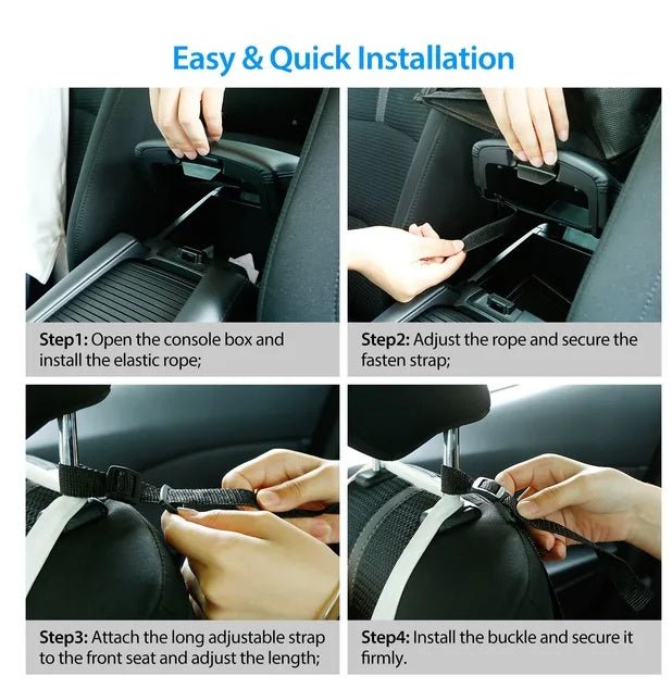 Premium Car Console Organizer & Handbag Holder - The Vibe Haven