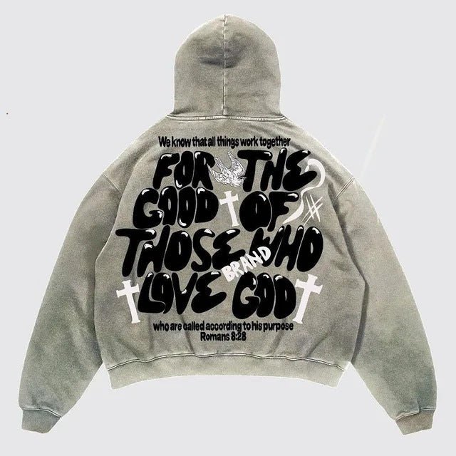 Premium Vintage Printed Hoodie - The Vibe Haven