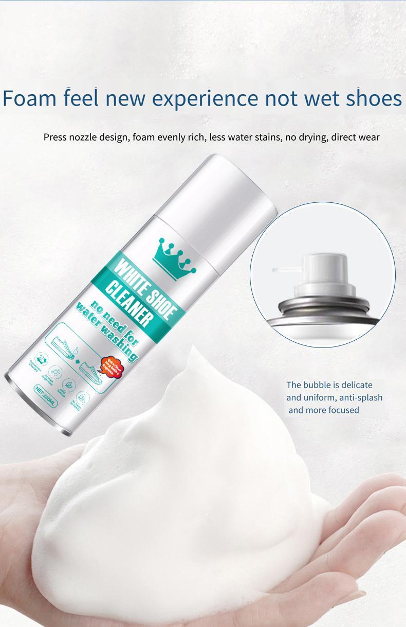Professional - Grade White Shoe Stain Remover Foam: Formulated to Dissolve Stubborn Oil, Grease, and Ground - In Grass Marks. - The Vibe Haven