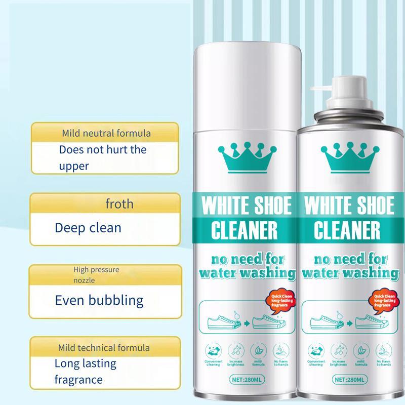 Professional - Grade White Shoe Stain Remover Foam: Formulated to Dissolve Stubborn Oil, Grease, and Ground - In Grass Marks. - The Vibe Haven