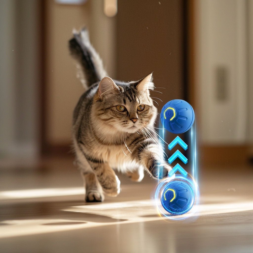 Smart Dog Toy Ball Electronic Interactive Pet Toy Moving Ball USB Automatic Moving Bouncing For Puppy Birthday Gift Cat Product - The Vibe Haven