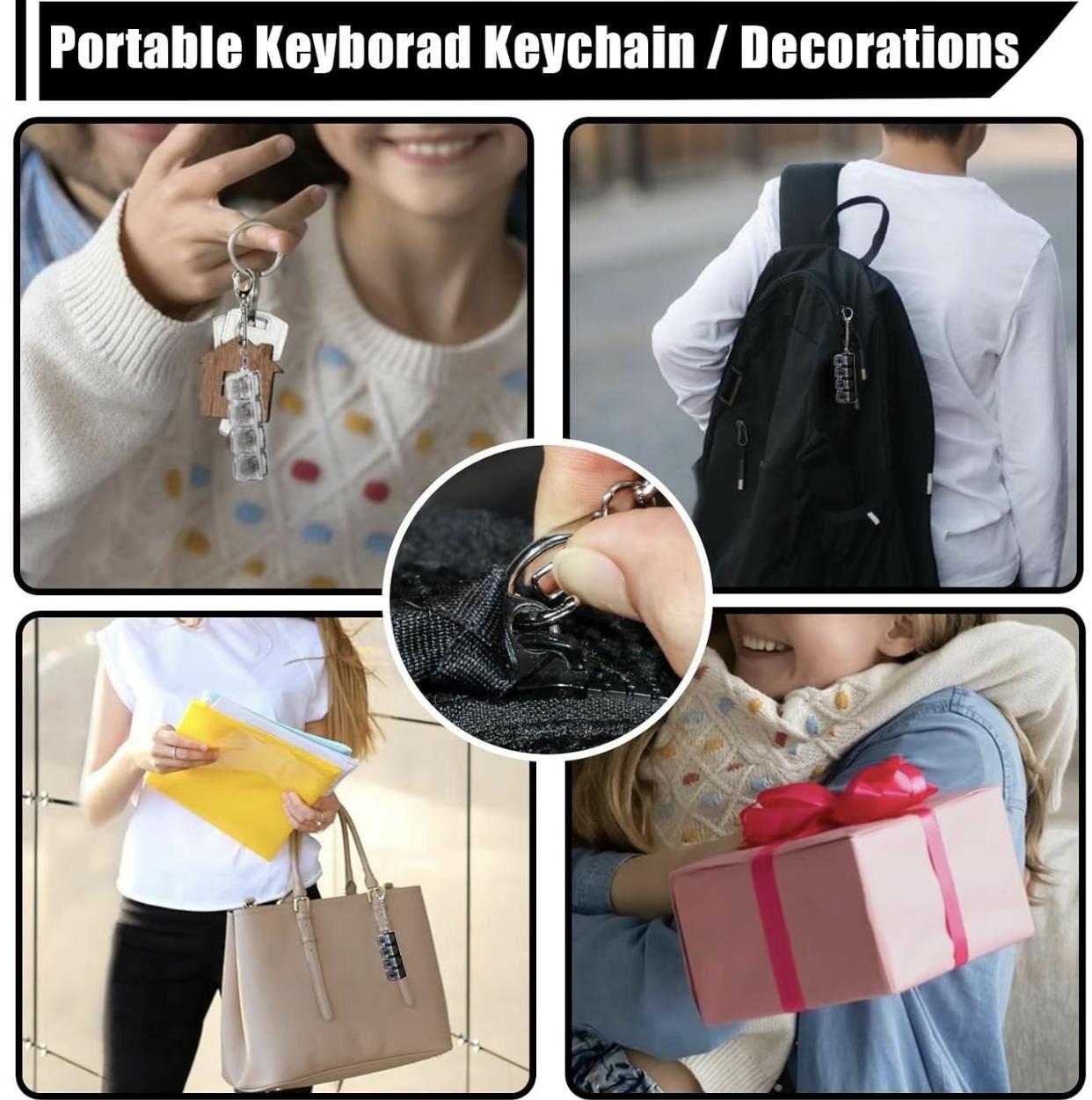 Transparent Fidget Key Clicker Keychain Portable Stress Relieving Toy - The Vibe Haven