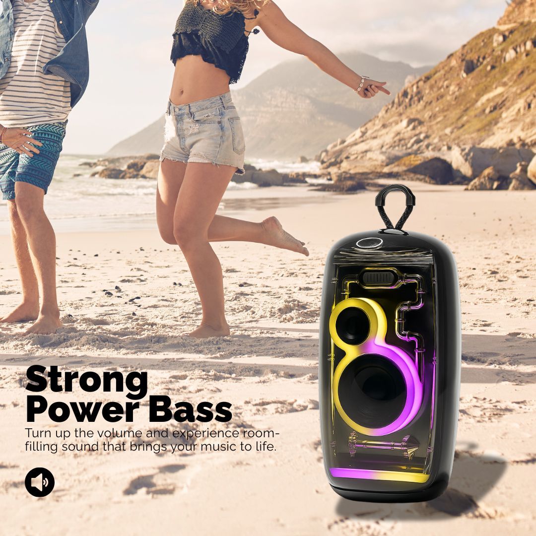 Transparent Wireless Water Resistant Portable Bluetooth Speaker - The Vibe Haven