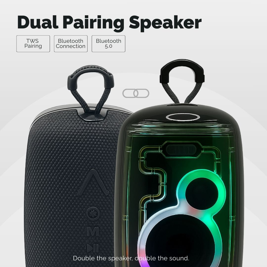 Transparent Wireless Water Resistant Portable Bluetooth Speaker - The Vibe Haven