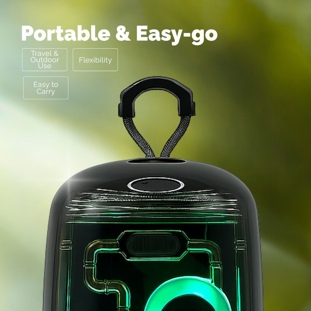Transparent Wireless Water Resistant Portable Bluetooth Speaker - The Vibe Haven