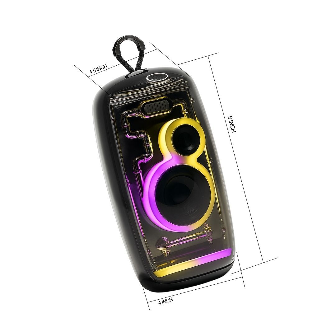 Transparent Wireless Water Resistant Portable Bluetooth Speaker - The Vibe Haven