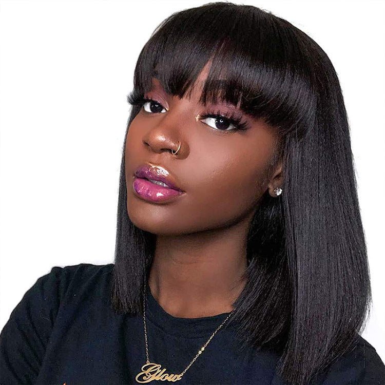 Unice Hair Full Machine Human Hair Wigs For Black Women - The Vibe Haven