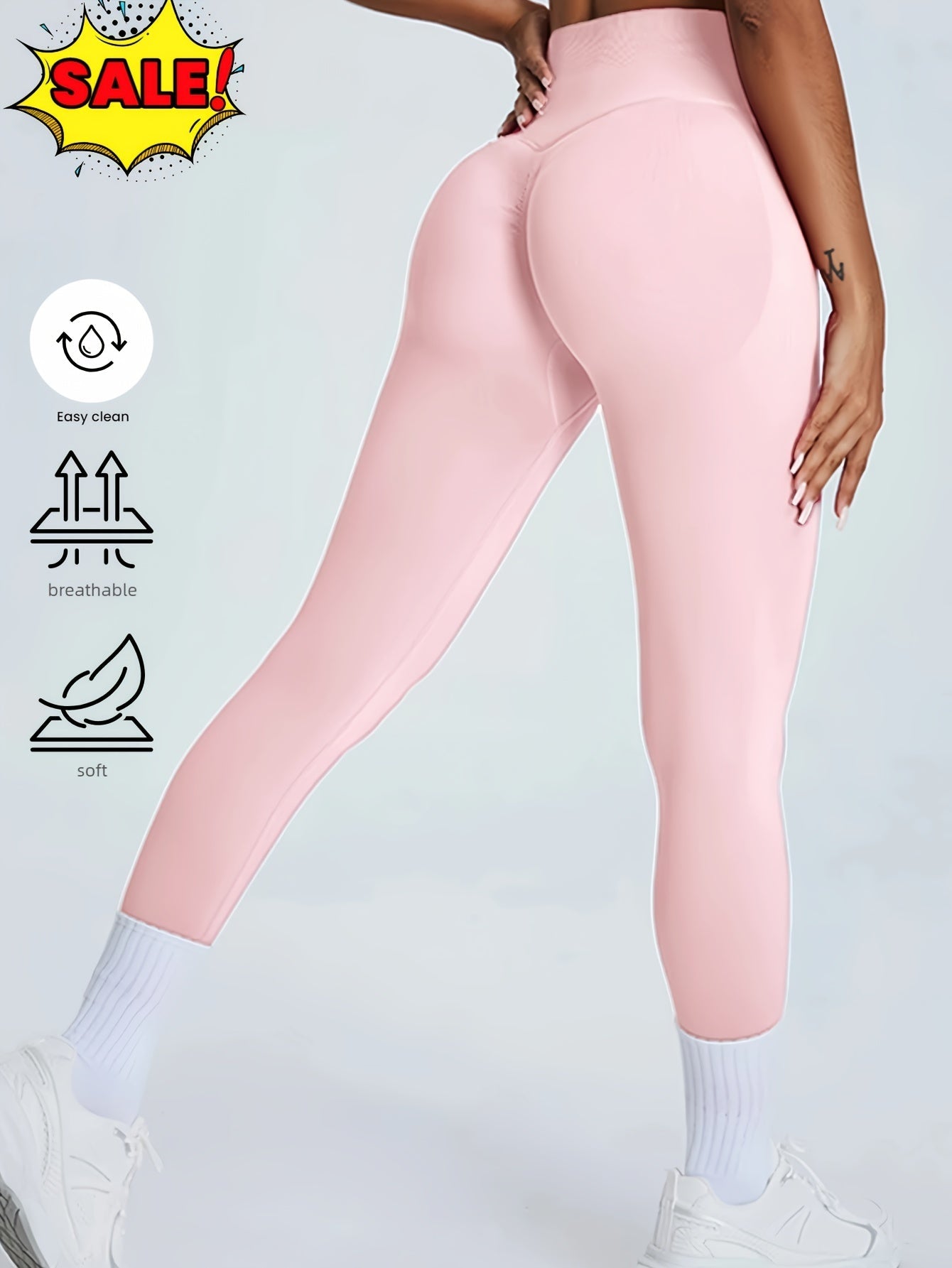 Women's High Waisted Seamless Leggings - Butt Lifting & Tummy Control Yoga Pants, Non - See Through Workout Leggings With Soft Compression, Solid Color Activewear - The Vibe Haven