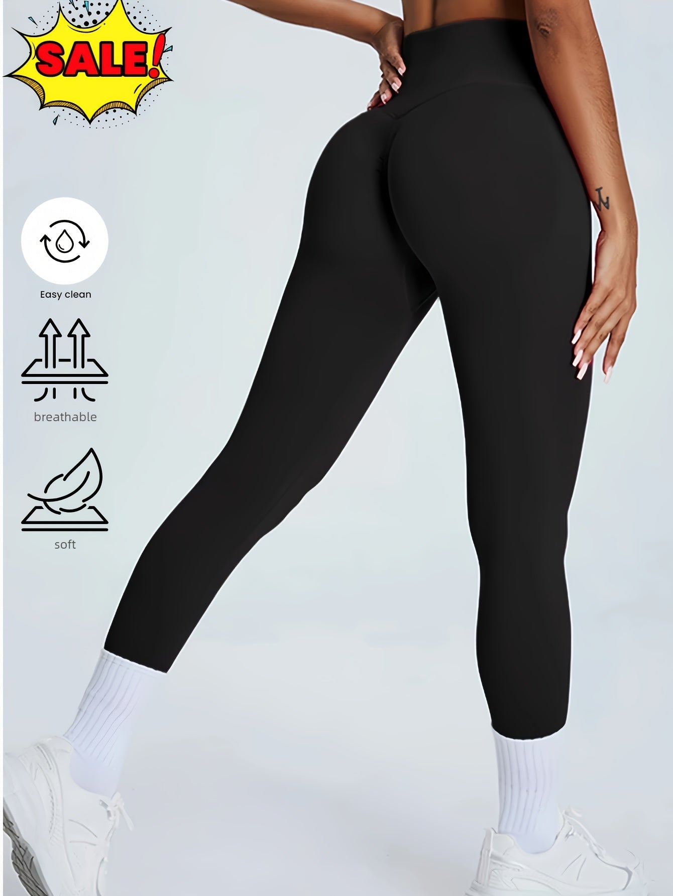 Women's High Waisted Seamless Leggings - Butt Lifting & Tummy Control Yoga Pants, Non - See Through Workout Leggings With Soft Compression, Solid Color Activewear - The Vibe Haven