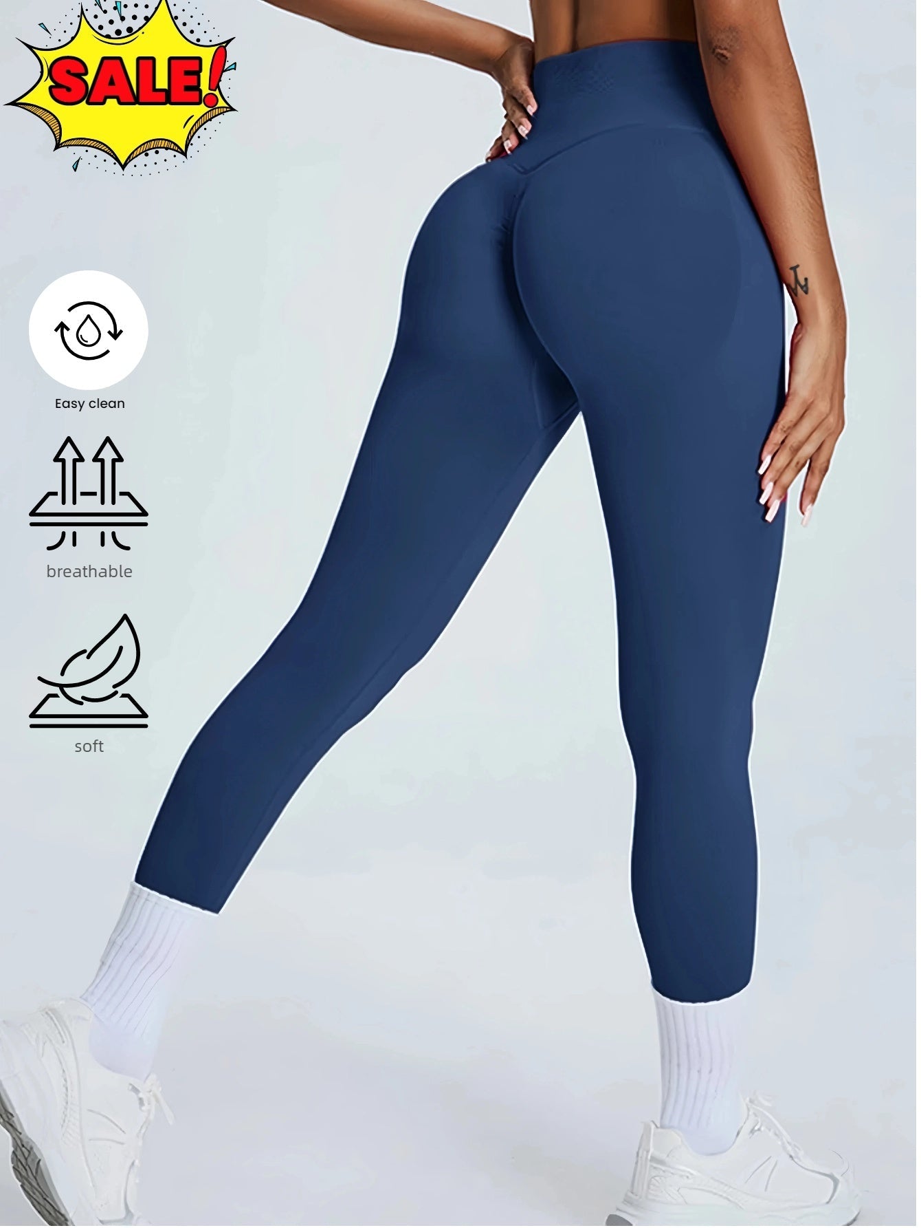 Women's High Waisted Seamless Leggings - Butt Lifting & Tummy Control Yoga Pants, Non - See Through Workout Leggings With Soft Compression, Solid Color Activewear - The Vibe Haven