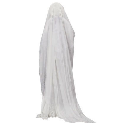 4.3ft Halloween Decorations Outdoor Life Size Animatronics Ghost With Trident, Sound-Actived Party Decor With Green Lights And Creepy Sound, Scary Haunted House Props For Garden Yard Lawn