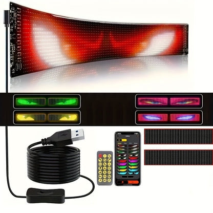 14 Inch Programmable Pixel Panel With Preloaded Animations Scrollable Display For Multi Scenario Use In Support Events Parties And Transportation - The Vibe Haven