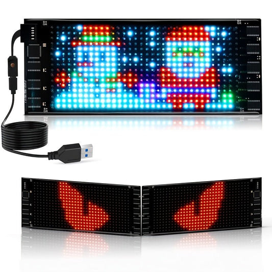 14 Inch Programmable Pixel Panel With Preloaded Animations Scrollable Display For Multi Scenario Use In Support Events Parties And Transportation - The Vibe Haven