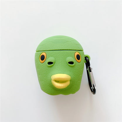 Compatible with Apple, Funny Ultraman Fish Head Headphone Shell