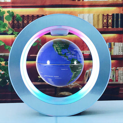 Round LED World Map Floating Globe Magic Levitation Light