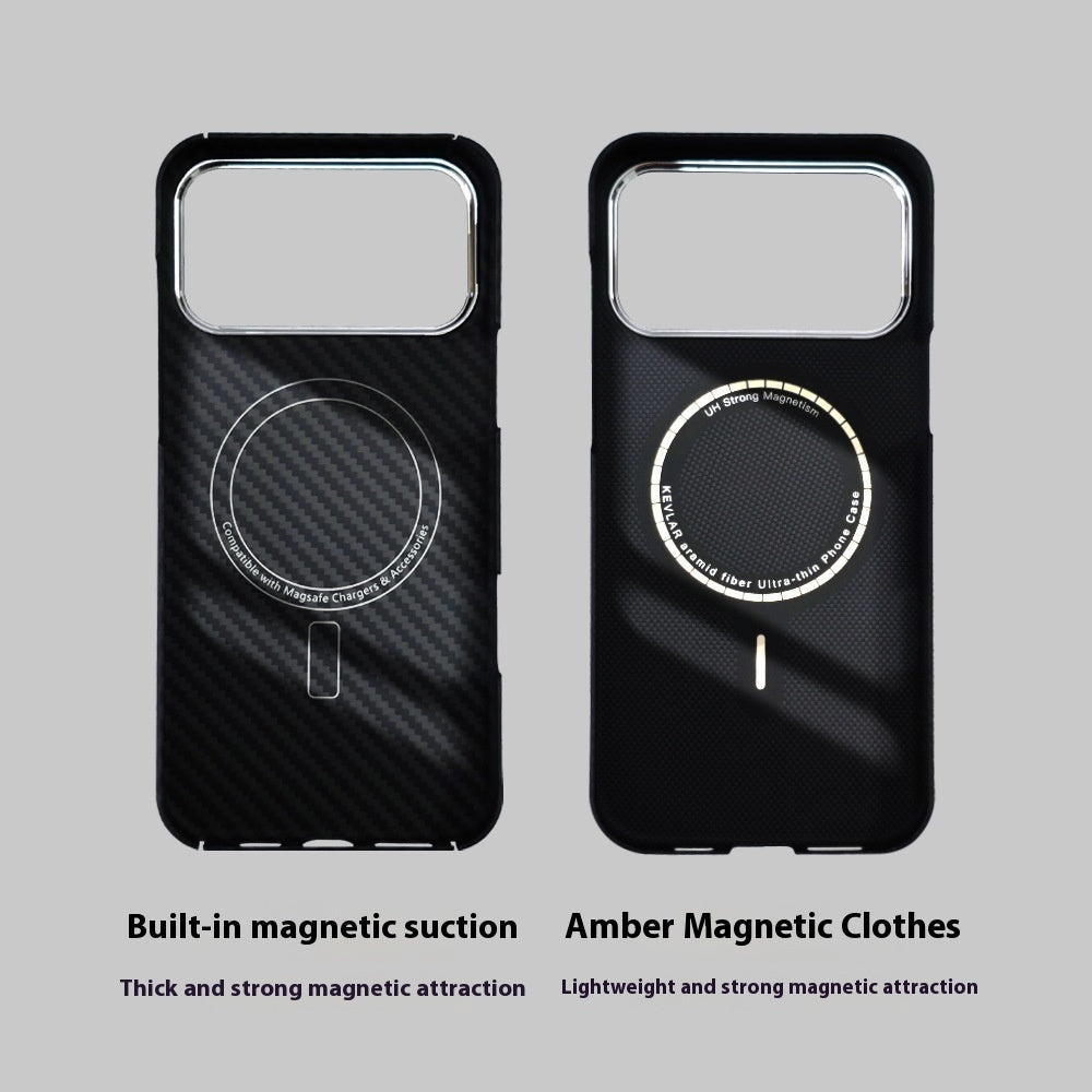 Premium Aramid Carbon Fiber Magnetic Phone Case For iPhone 17 Series