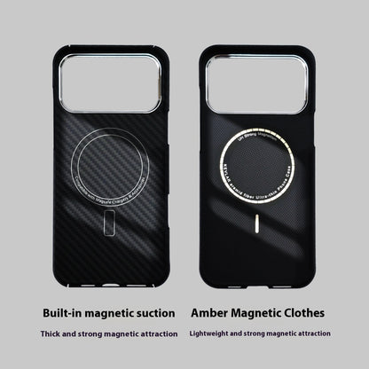 Premium Aramid Carbon Fiber Magnetic Phone Case For iPhone 17 Series
