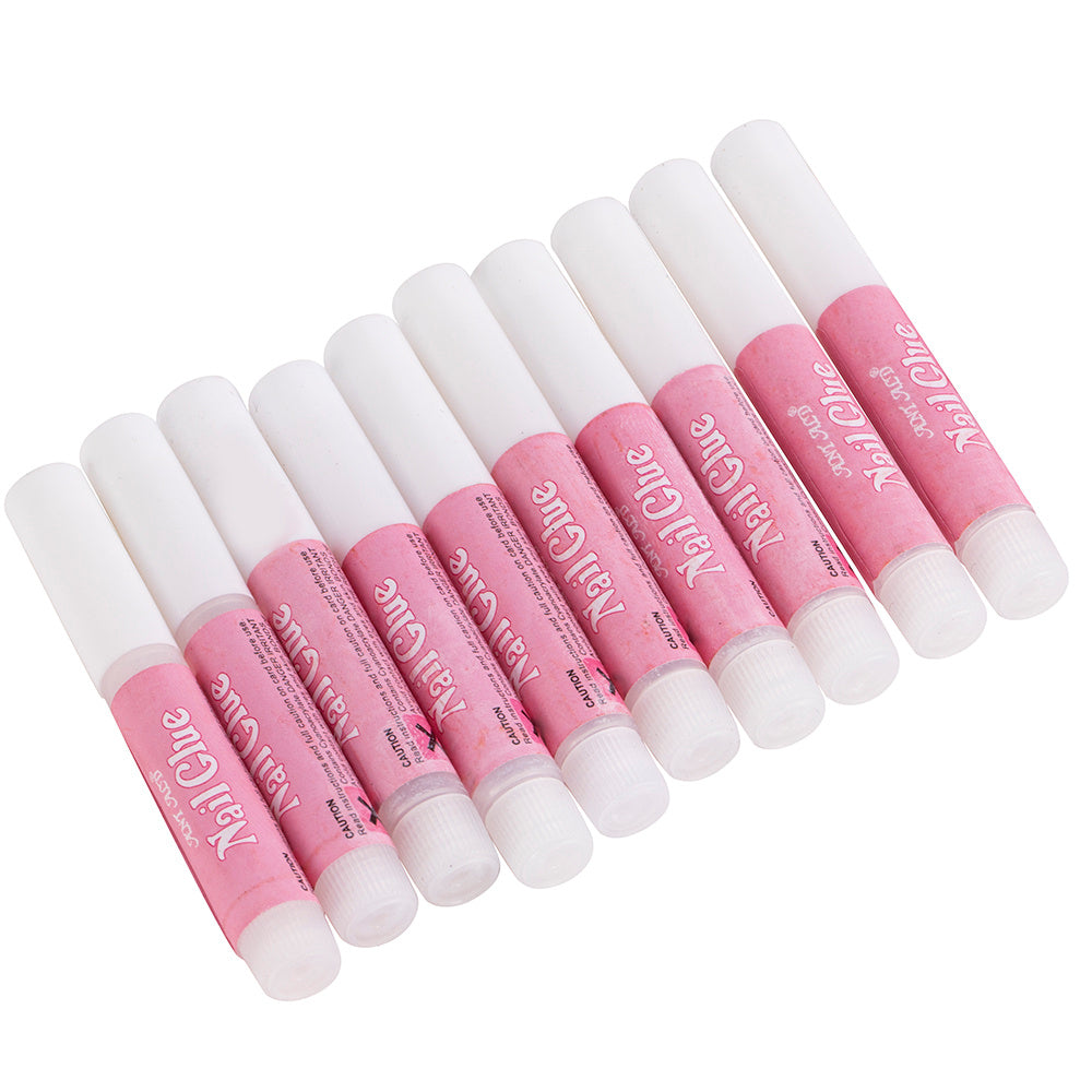 Nail Bond Adhesive: 10-Piece Set for Personal Use