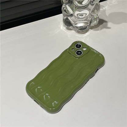 Premium Solid-color Water Ripple-sensitive Case for iPhone 17/17PROMAX/PRO/AIR