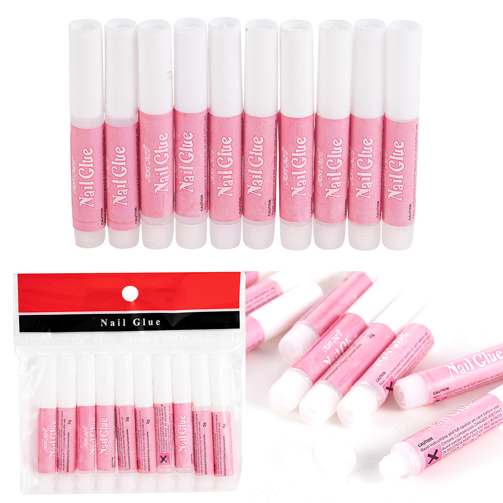 Nail Bond Adhesive: 10-Piece Set for Personal Use
