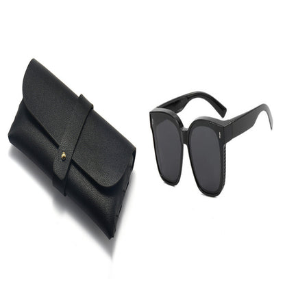 Summer Driving Sun Protection Polarized Light One Mirror Dual Use Anti Glare Trendy Sunglasses with Box