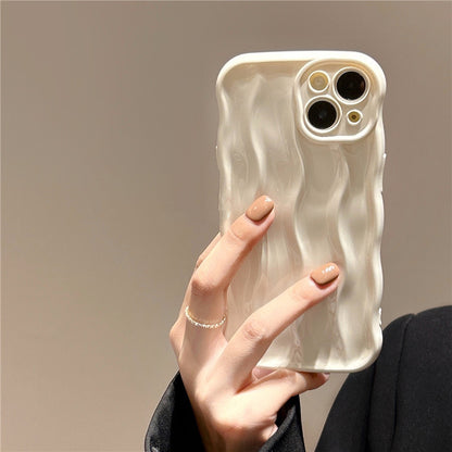 Premium Solid-color Water Ripple-sensitive Case for iPhone 17/17PROMAX/PRO/AIR