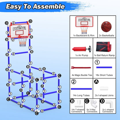 Adjustable Junior Basketball Arcade Style Game Set