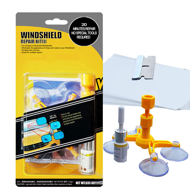 Professional-Grade Crack & Chip Windshield Repair Kit
