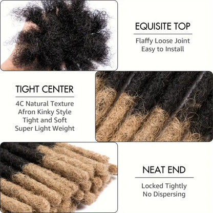 Premium Human Hair Loc Extensions: Customizable & Handcrafted