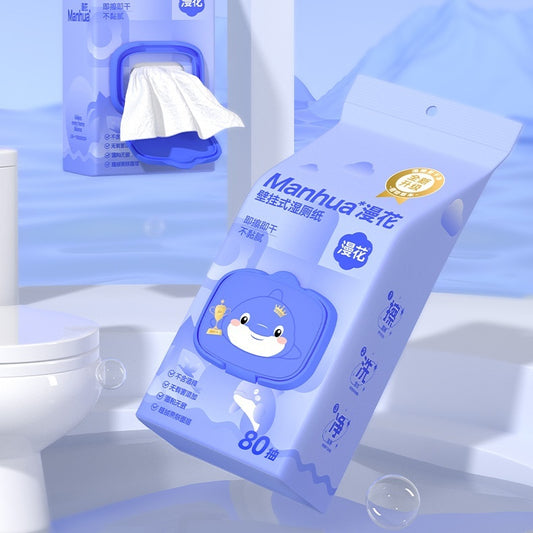 Wet Toilet Paper Household Washable Large Bag Hanging