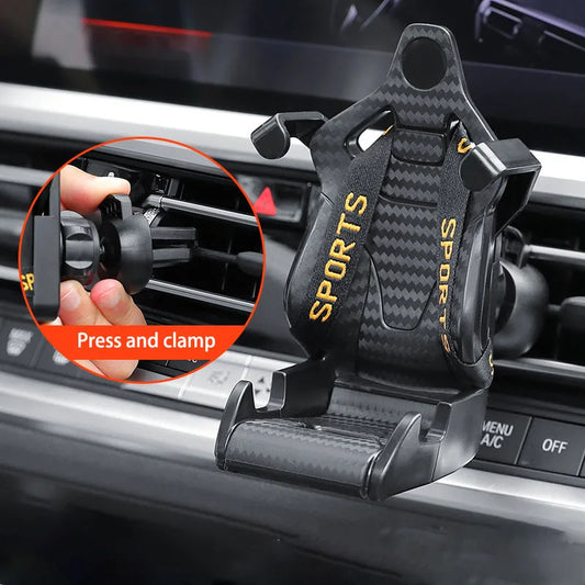 Racing Seat Car Phone Holder | 360° Rotating Phone Holder