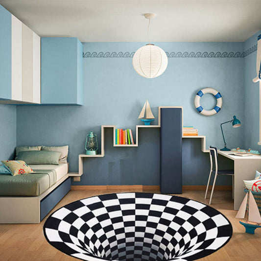 The Vortex Illusion: A 3D Geometric Area Rug