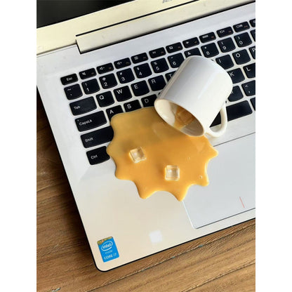 Overturned Coffee Decoration Toy Funny Gift Mobile Phone Holder