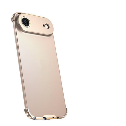 Premium Ultra-thin Frameless Lens Metal Four-corner Case for iPhone 17/17PROMAX/PRO/AIR