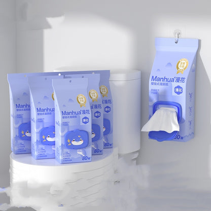Wet Toilet Paper Household Washable Large Bag Hanging