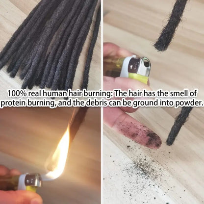 Premium Human Hair Loc Extensions: Customizable & Handcrafted