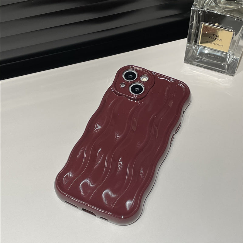 Premium Solid-color Water Ripple-sensitive Case for iPhone 17/17PROMAX/PRO/AIR
