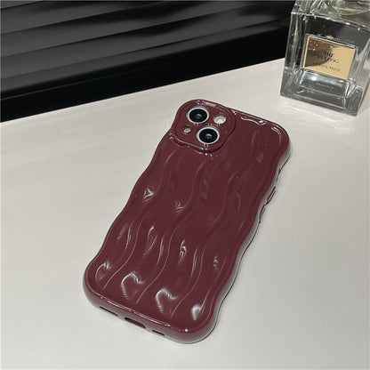 Premium Solid-color Water Ripple-sensitive Case for iPhone 17/17PROMAX/PRO/AIR