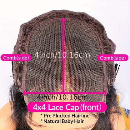 Platinum Blend Human Hair Deep Wave Lace Front Wig Front Wig Black Female