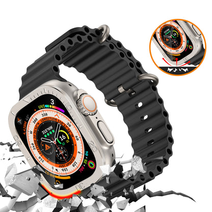 Protective Case for Apple Watch 49mm Digital Metal Frame