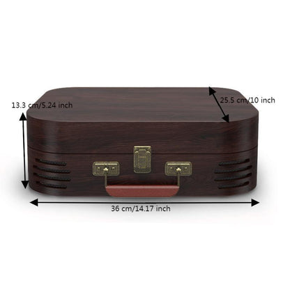 Premium Record Player A3 Belt-Drive Turntable with Integrated Stereo Speakers