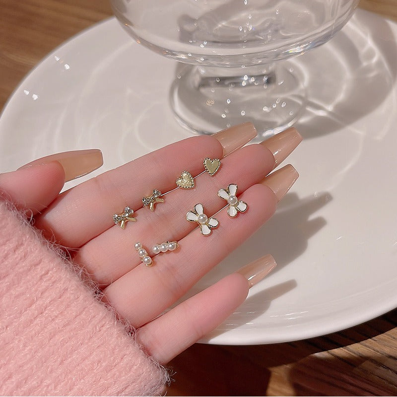 The Signature Stud Set: Six Styles for Effortless Sophistication Monday-Friday Earrings