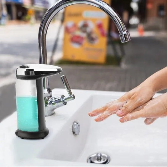 Automatic Soap Dispenser 16.9OZ Anti - slip Sensor Refillable Hand Gel Desktop Dispenser - The Vibe Haven