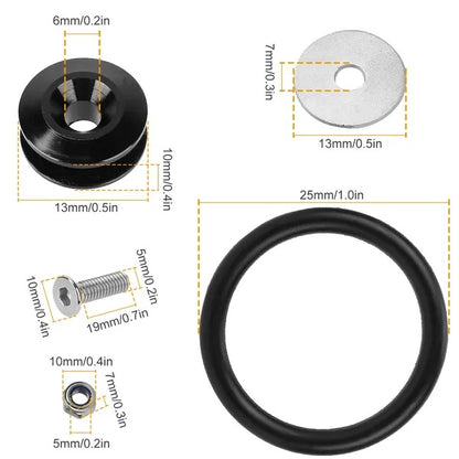 High-Performance 5-Set Aluminum Quick Release Fasteners for Vehicle Bumpers