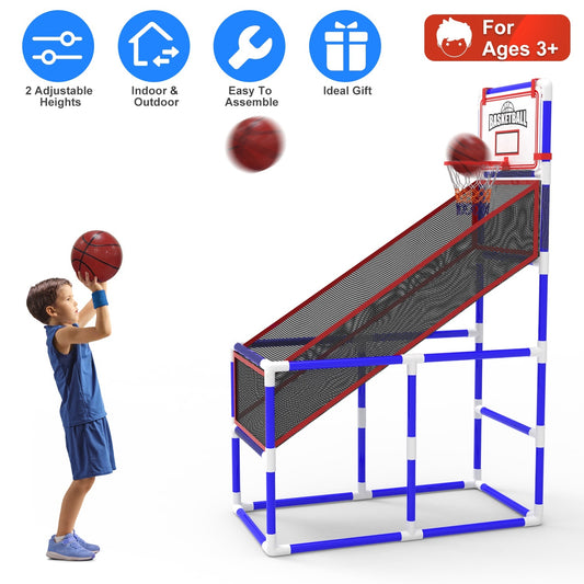 Adjustable Junior Basketball Arcade Style Game Set