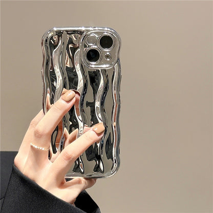 Premium Solid-color Water Ripple-sensitive Case for iPhone 17/17PROMAX/PRO/AIR