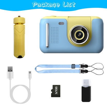 The Ultimate First Camera: Children's HD Digital Video Camera Kit Pro-Style Digital Camera with Swivel Lens & Tripod - 2.4" Screen, 32GB Card Included