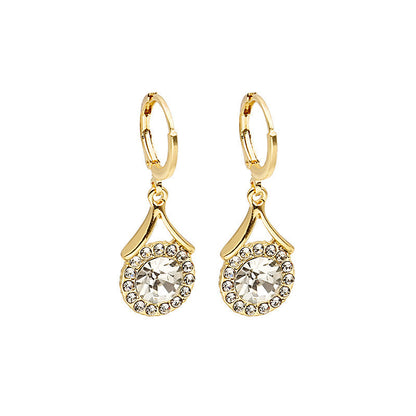European And American Style Earrings Personalized Minority Rhinestone Earrings